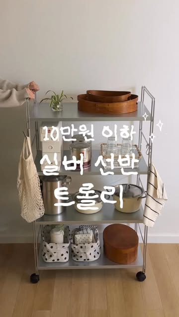 선반 겸 트롤리